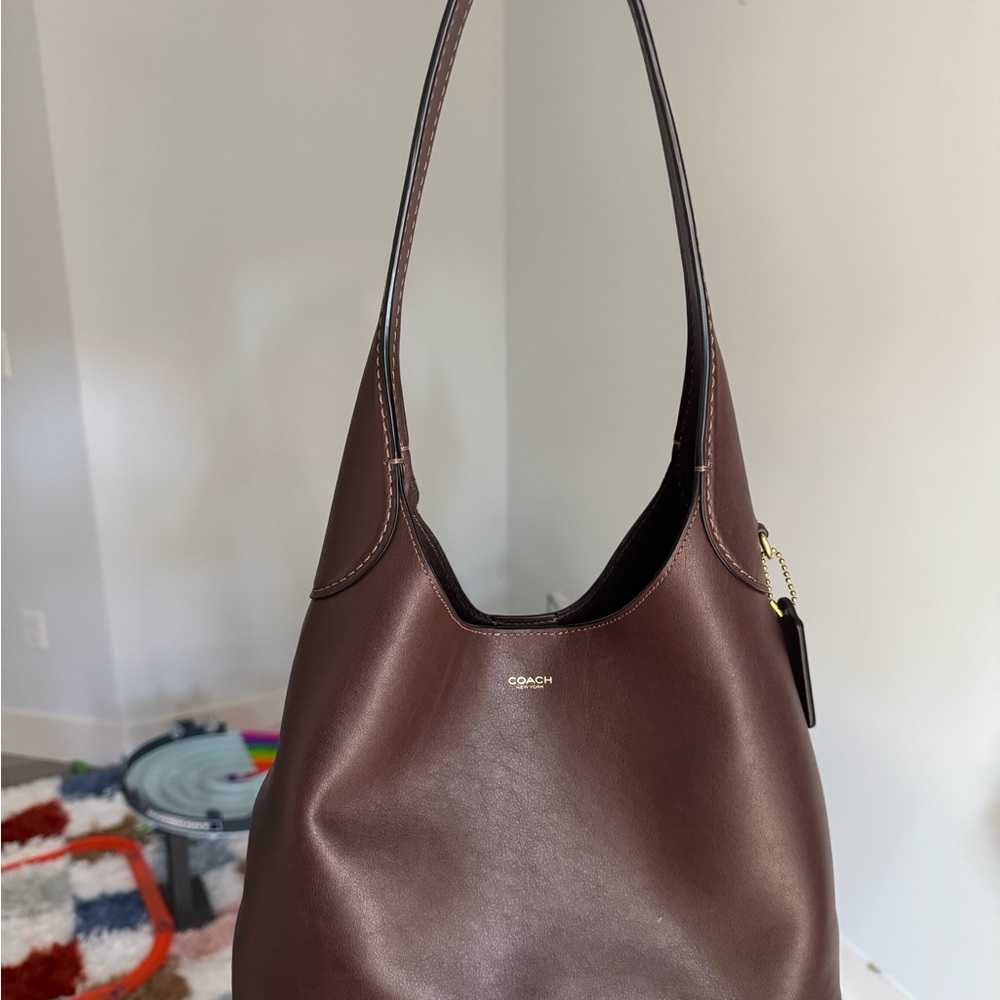 Coach Chocolate Brown Leather Hobo Bag